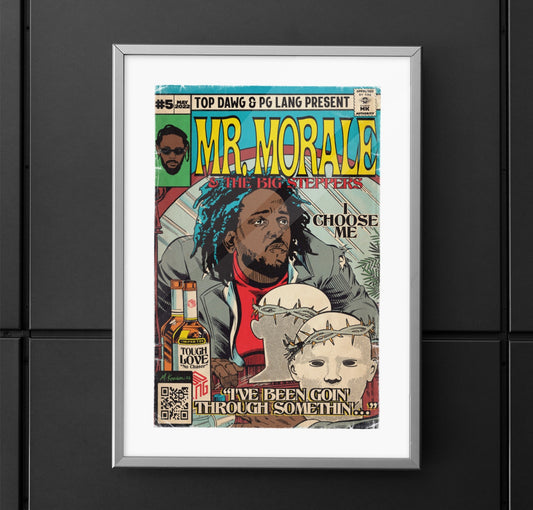 Kendrick Lamar- Mr. Morale & The Big Steppers - Vertical Matte Poster