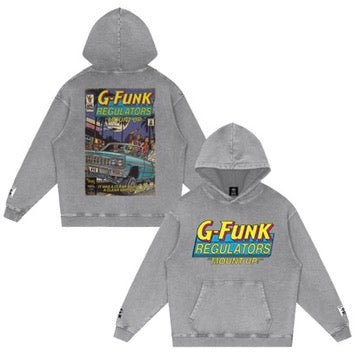 Regulate - Snow Washed Loose Cotton Hoodie