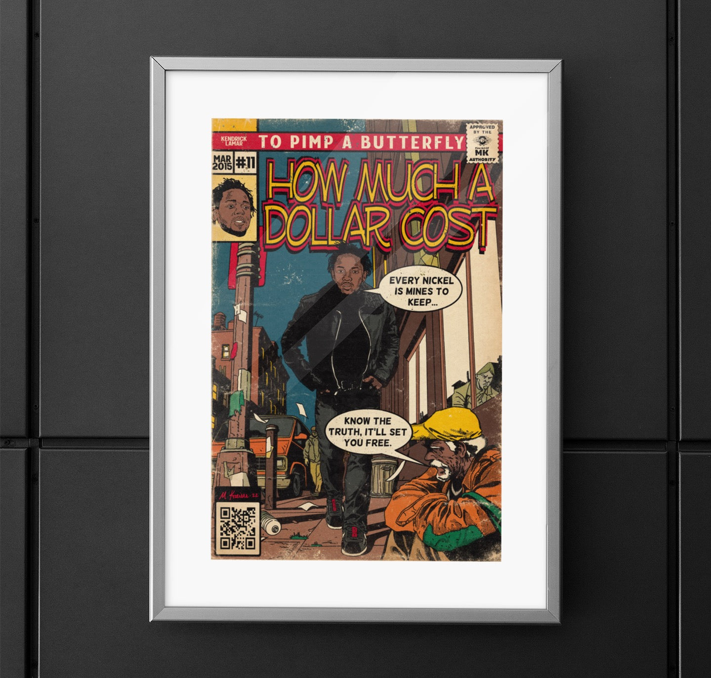 How Much A Dollar Cost - Vertical Matte Poster