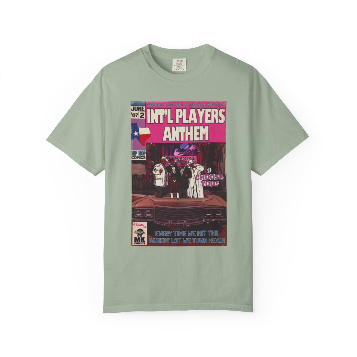 Int’l Players Anthem - Unisex Comfort Colors T-shirt | Hip Hop Graphic Tee, Garment-Dyed Soft Cotton, Relaxed Fit