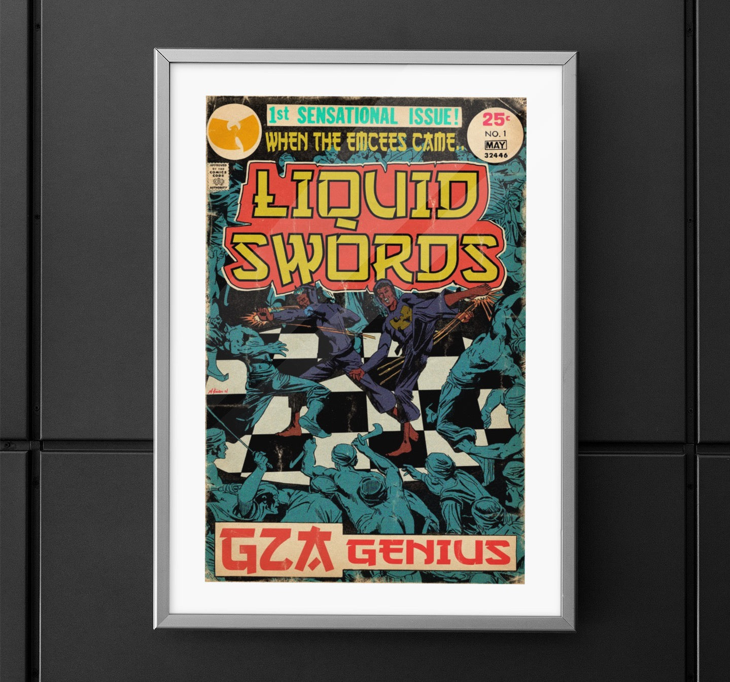 GZA/Genius - Liquid Swords - Wu-Tang - Vertical Matte Poster