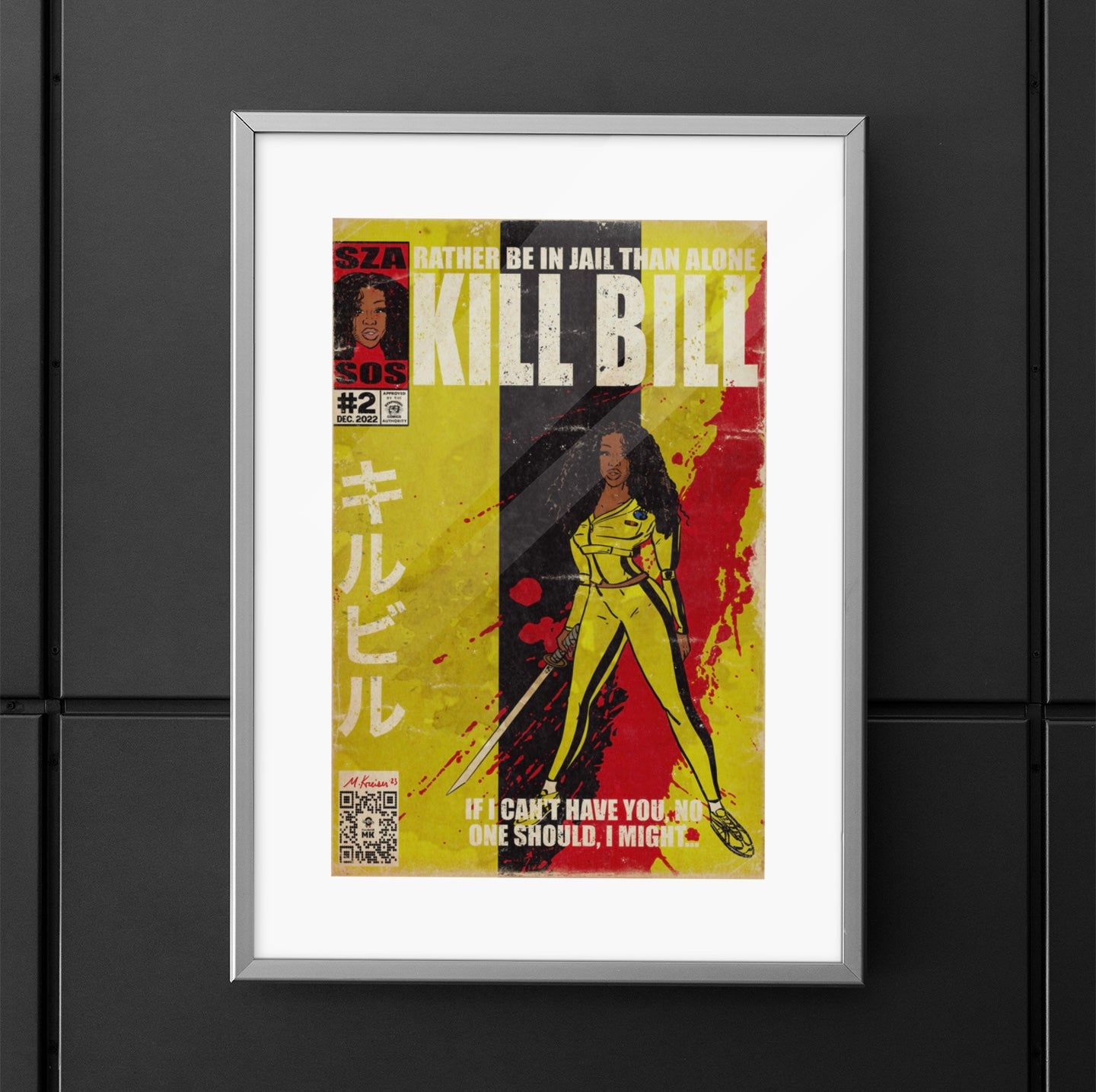 SZA - Kill Bill -  Vertical Matte Poster