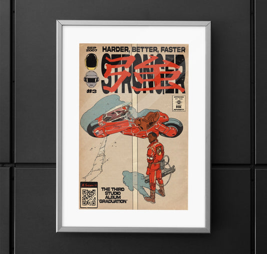 Kanye West- Stronger - Akira - Vertical Matte Poster