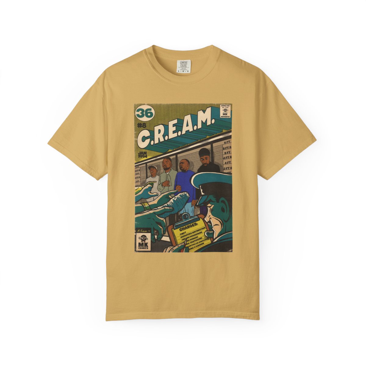 C.R.E.A.M - Unisex Comfort Colors T-shirt