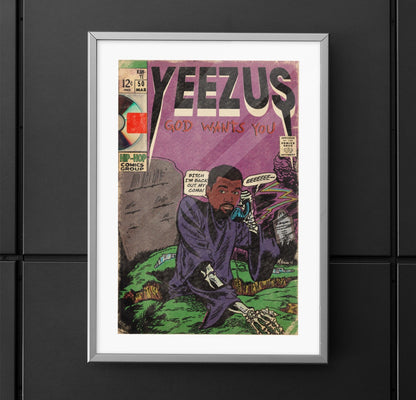 Kanye West - Yeezus - Vertical Matte Poster