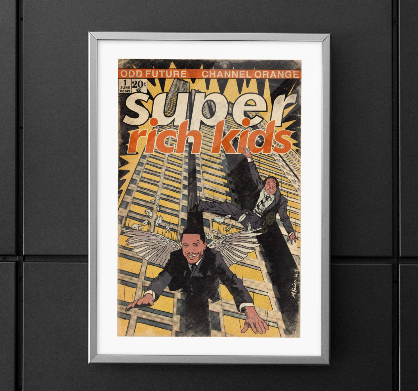Frank Ocean & Earl Sweatshirt- Super Rich Kids - Vertical Matte Poster