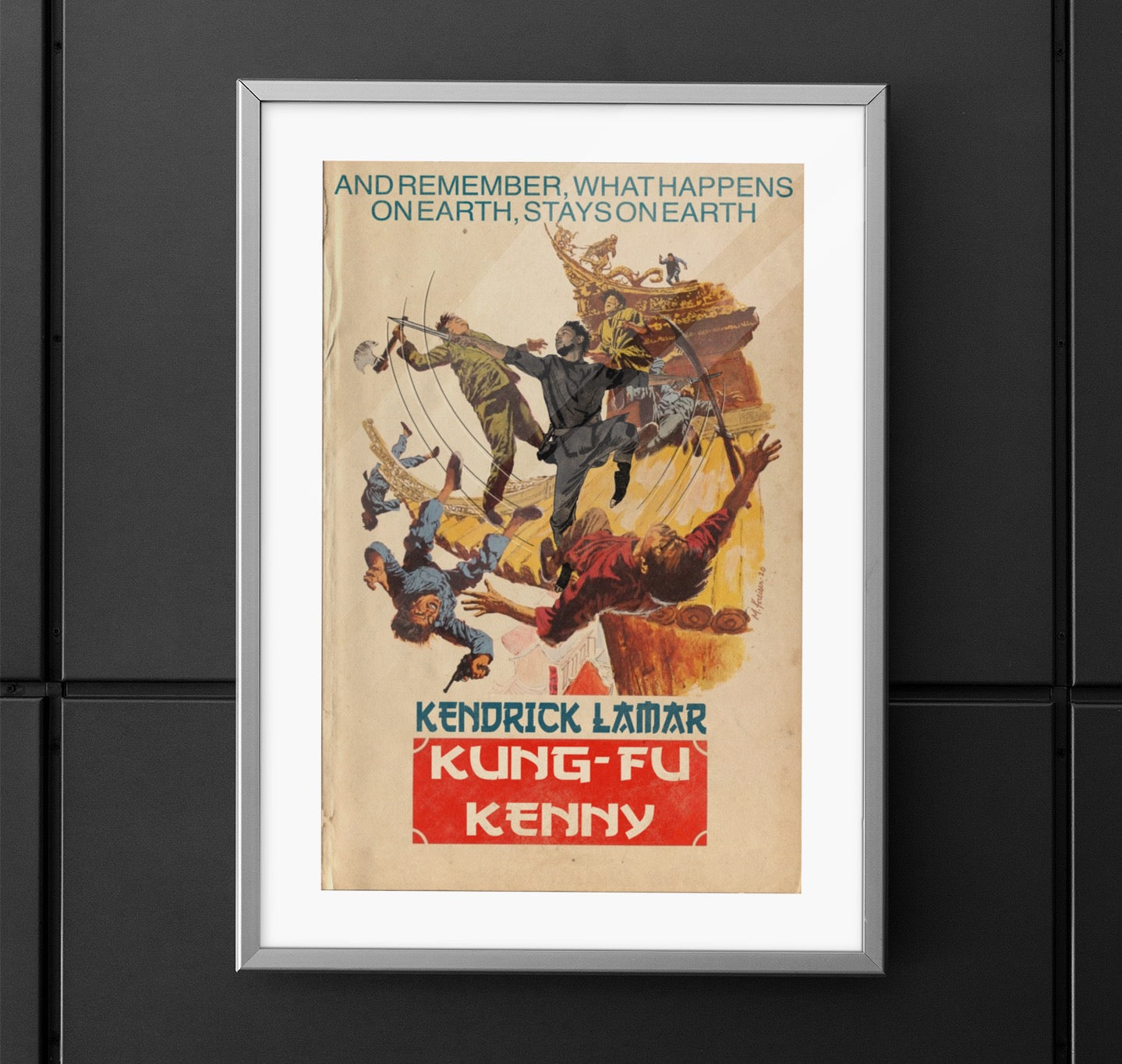 Kendrick Lamar - Kung Fu Kenny - Vertical Matte Poster