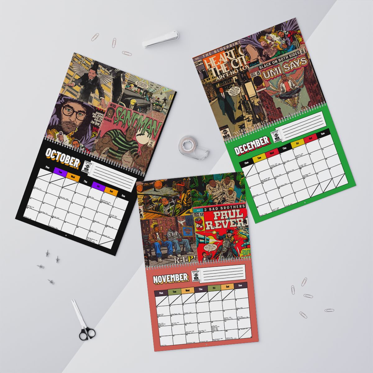 MK Comics 2026 Hip-Hop Calendar