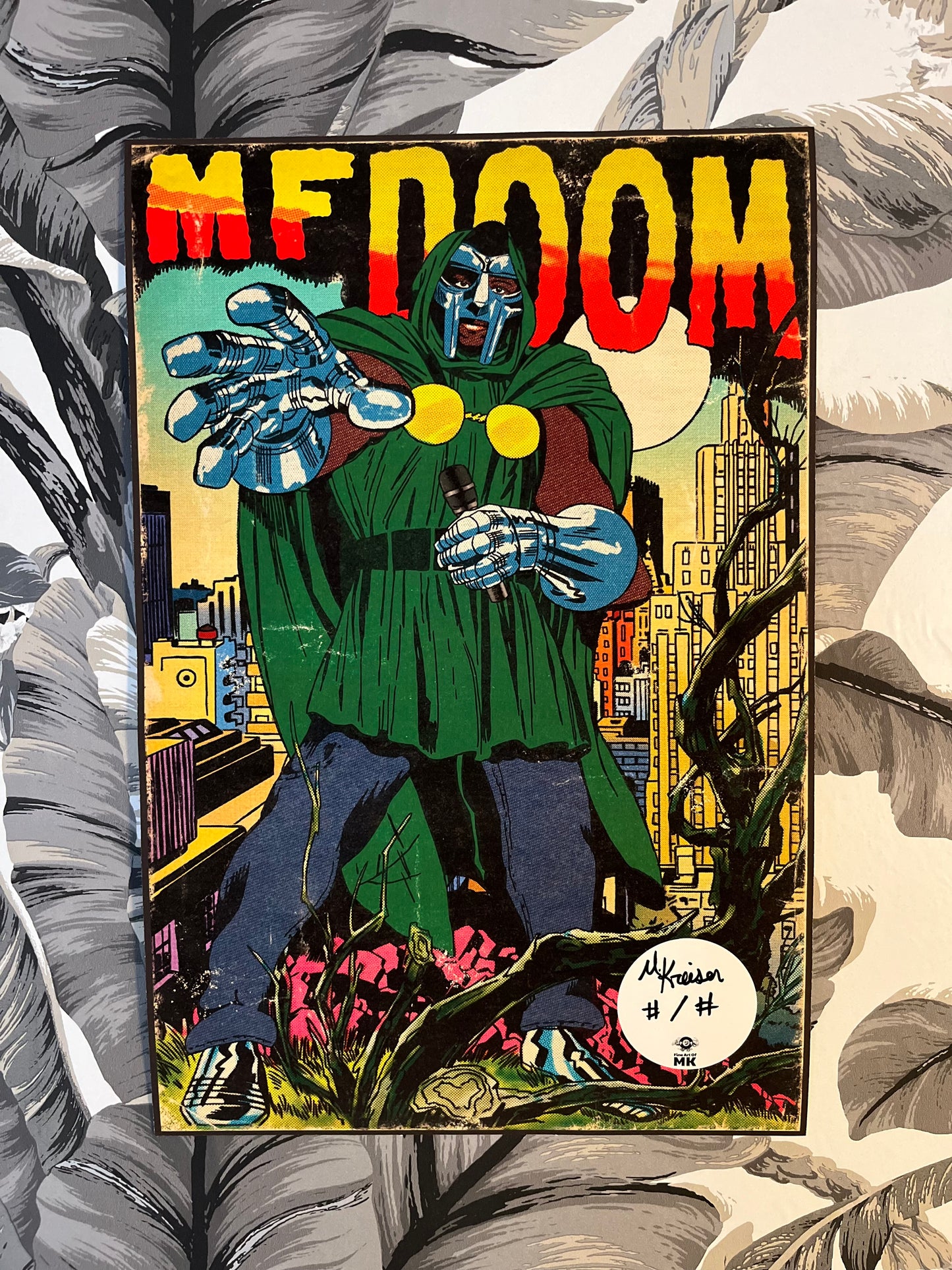 (SOLD OUT) MF DOOM - Comic Book Art - LIMITED/SIGNED/NUMBERED