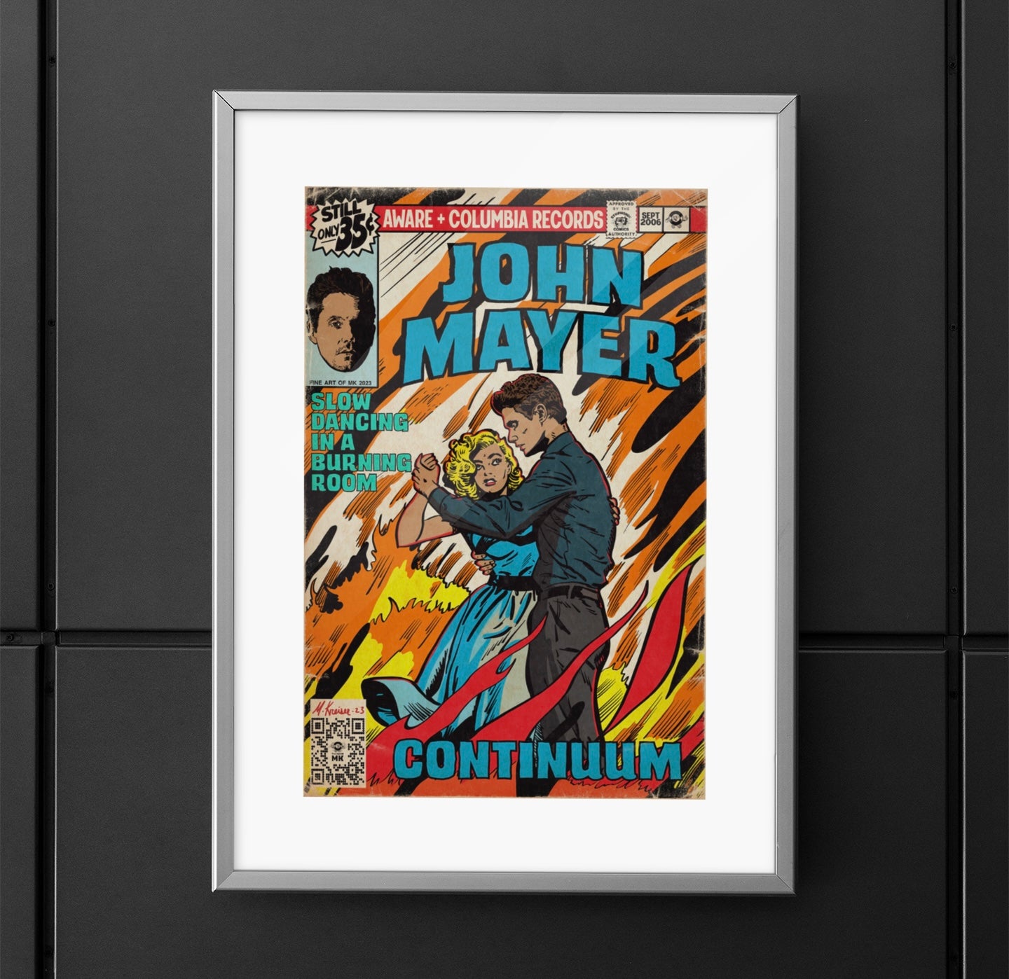 John Mayer - Slow Dancing in a Burning Room - Premium Matte Vertical Posters