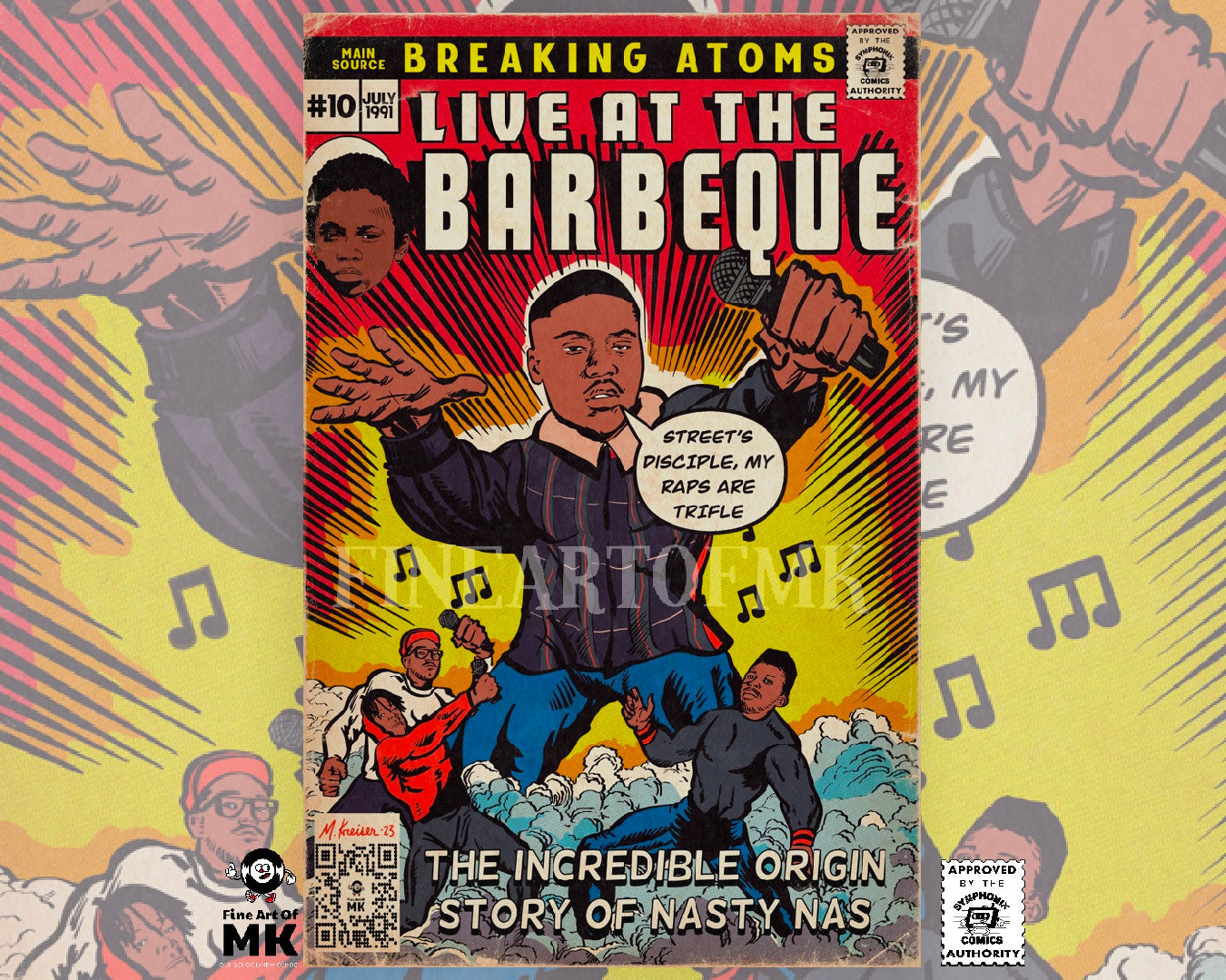 Main Source & Nas - Live at the Barbeque - Premium Matte Vertical Posters