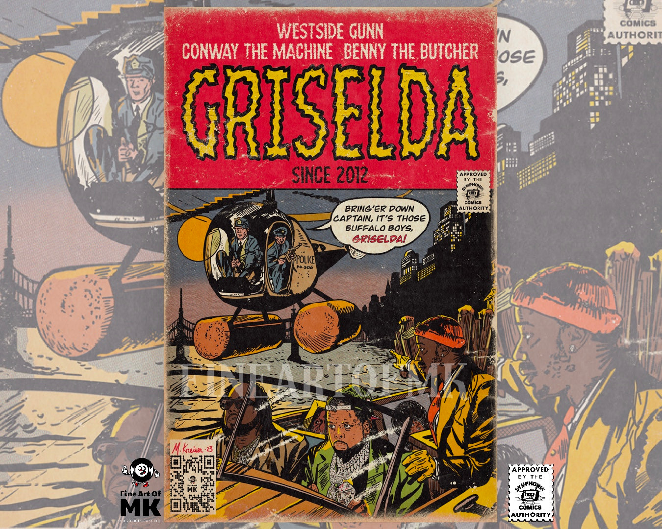 Griselda- Comic Book Art - Vertical Matte Poster