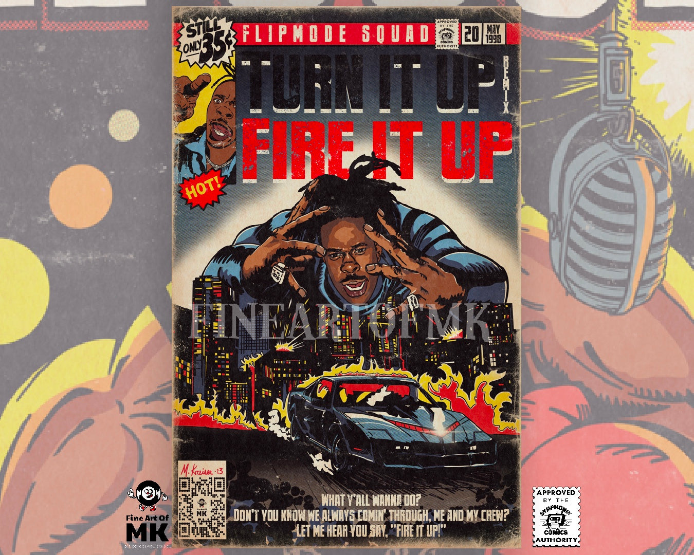 Busta Rhymes - Turn It Up/Fire It Up - Matte Vertical Poster