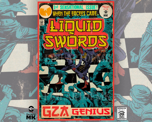 GZA/Genius - Liquid Swords -  Holographic LIMITED/SIGNED/NUMBERED