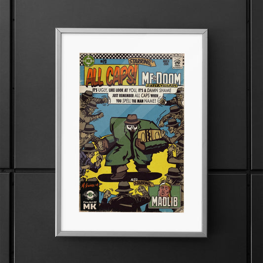 All Caps - Matte Vertical Posters