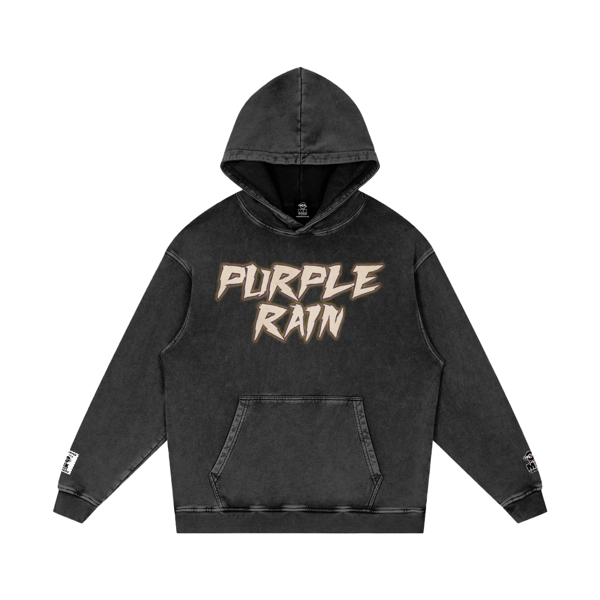 Purple Rain - Snow Washed Loose Cotton Hoodie