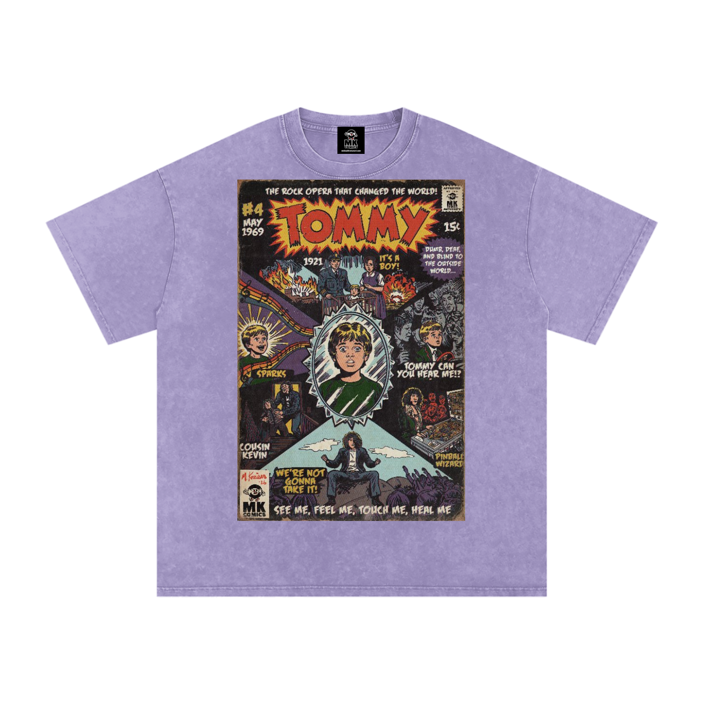 Tommy - Snow Washed Oversized Cotton T-Shirt