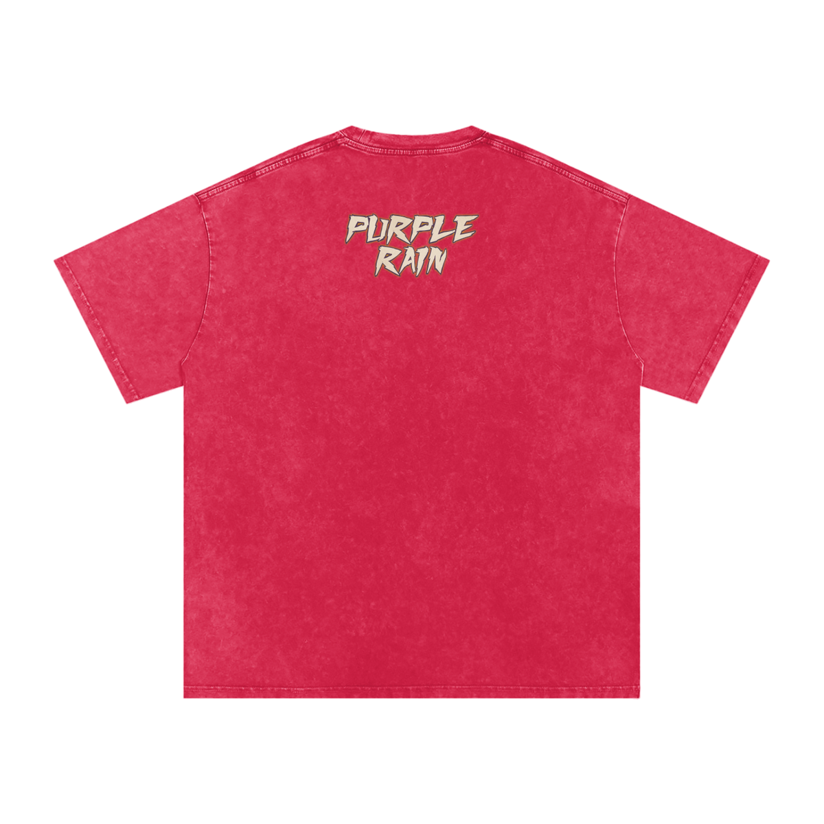 Purple Rain - Snow Washed Oversized Cotton T-Shirt