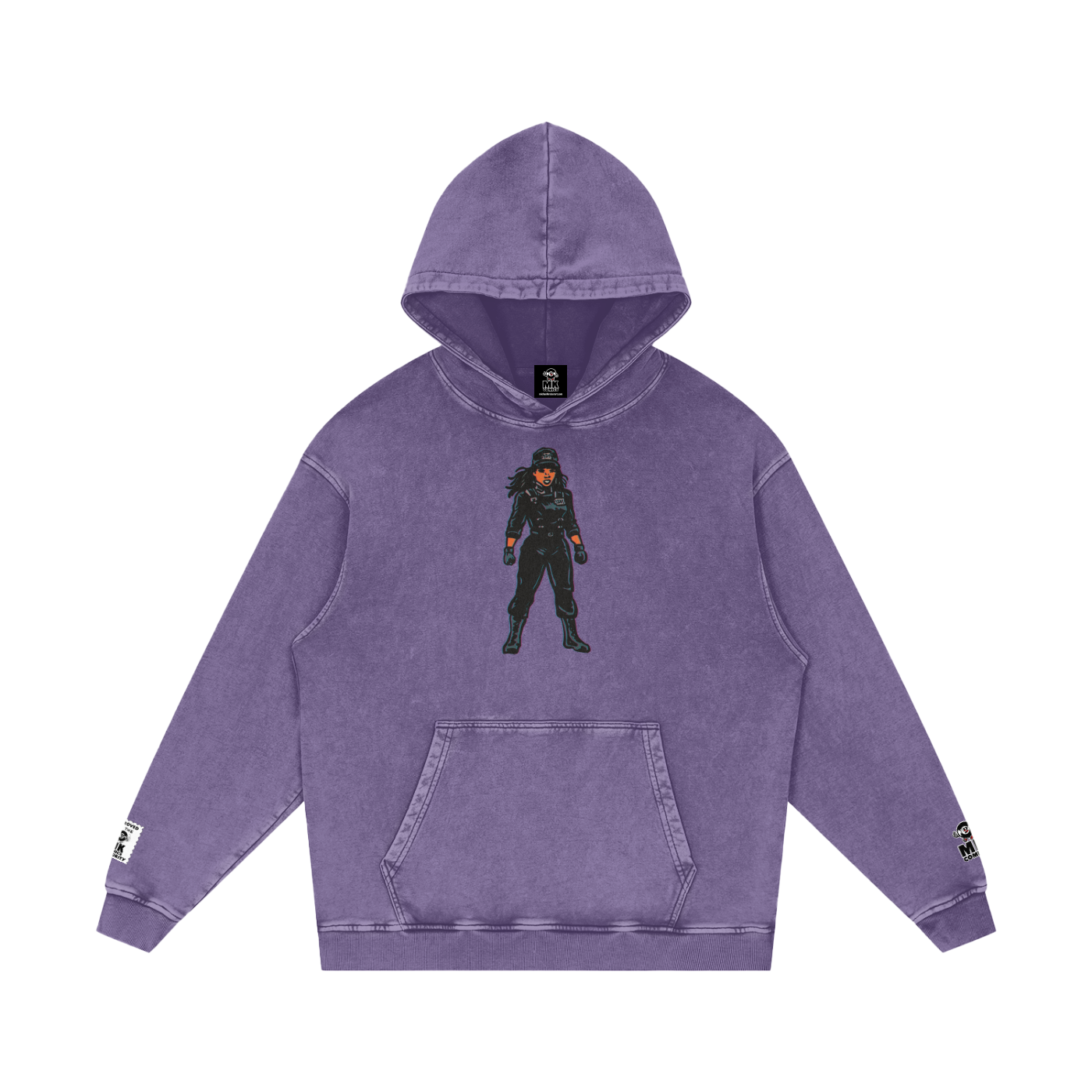 Rhythm Nation - Snow Washed Loose Cotton Hoodie