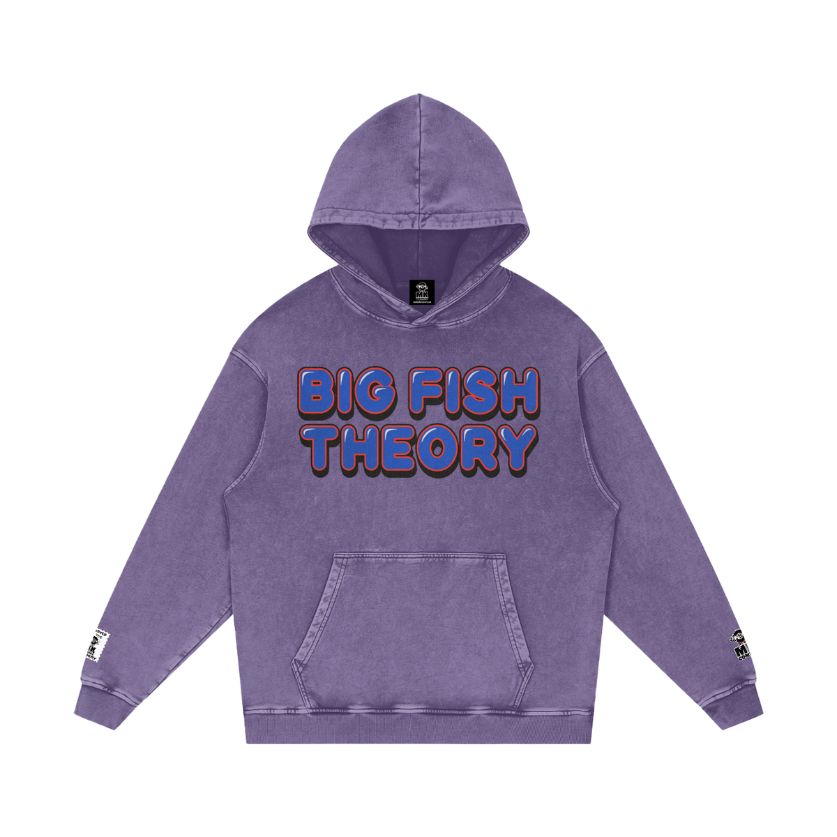 Big Fish Theory - Snow Washed Loose Cotton Hoodie