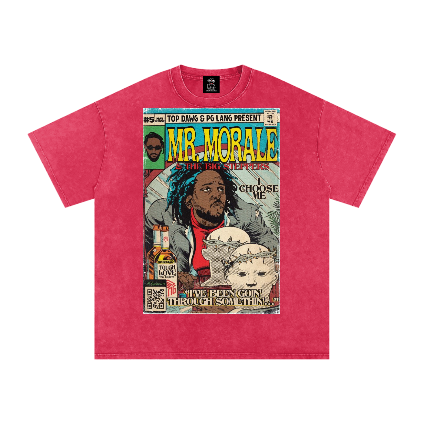 Mr. Morale & the Big Steppers - Snow Washed Oversized Cotton T-Shirt