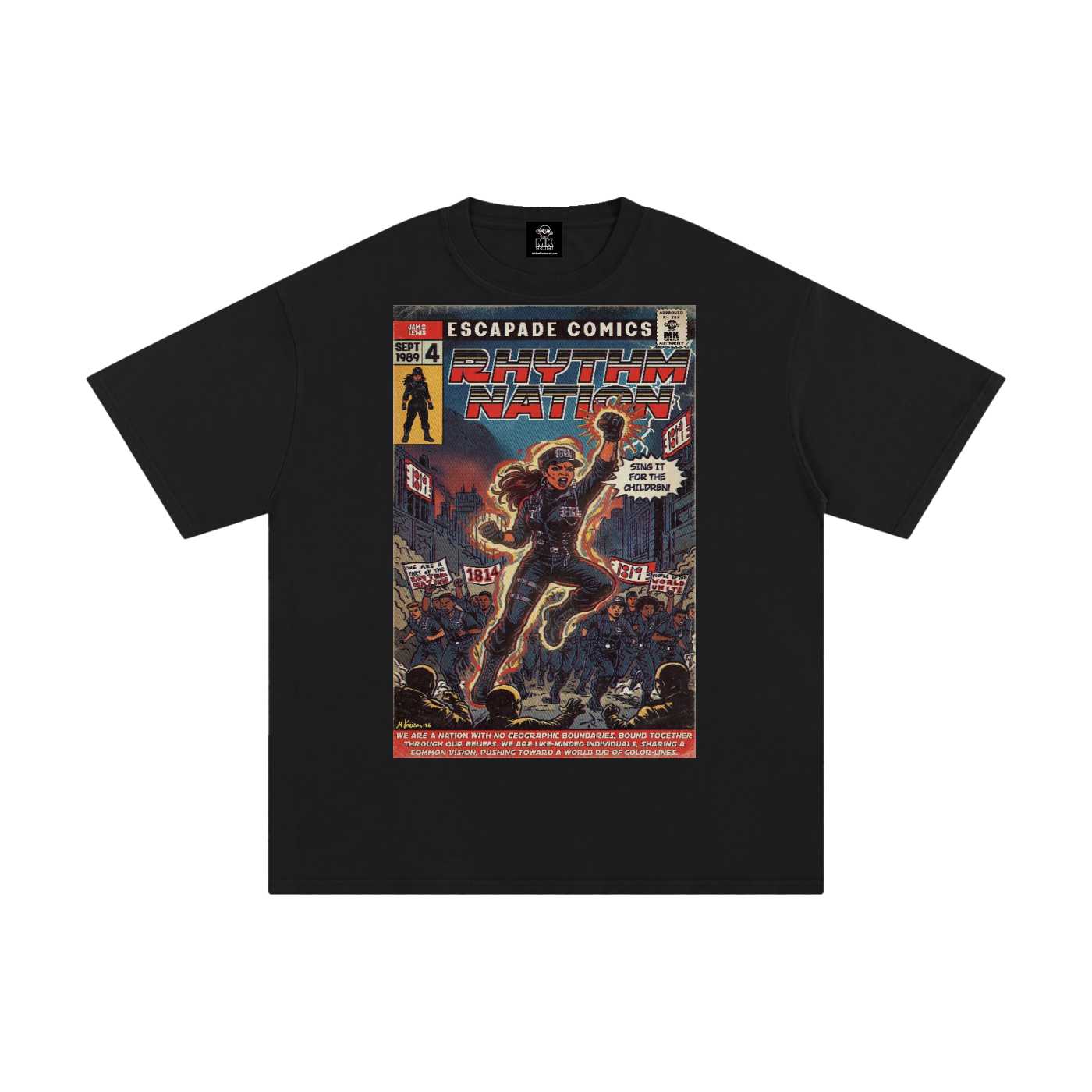Rhythm Nation - Unisex Pure Cotton T-Shirt