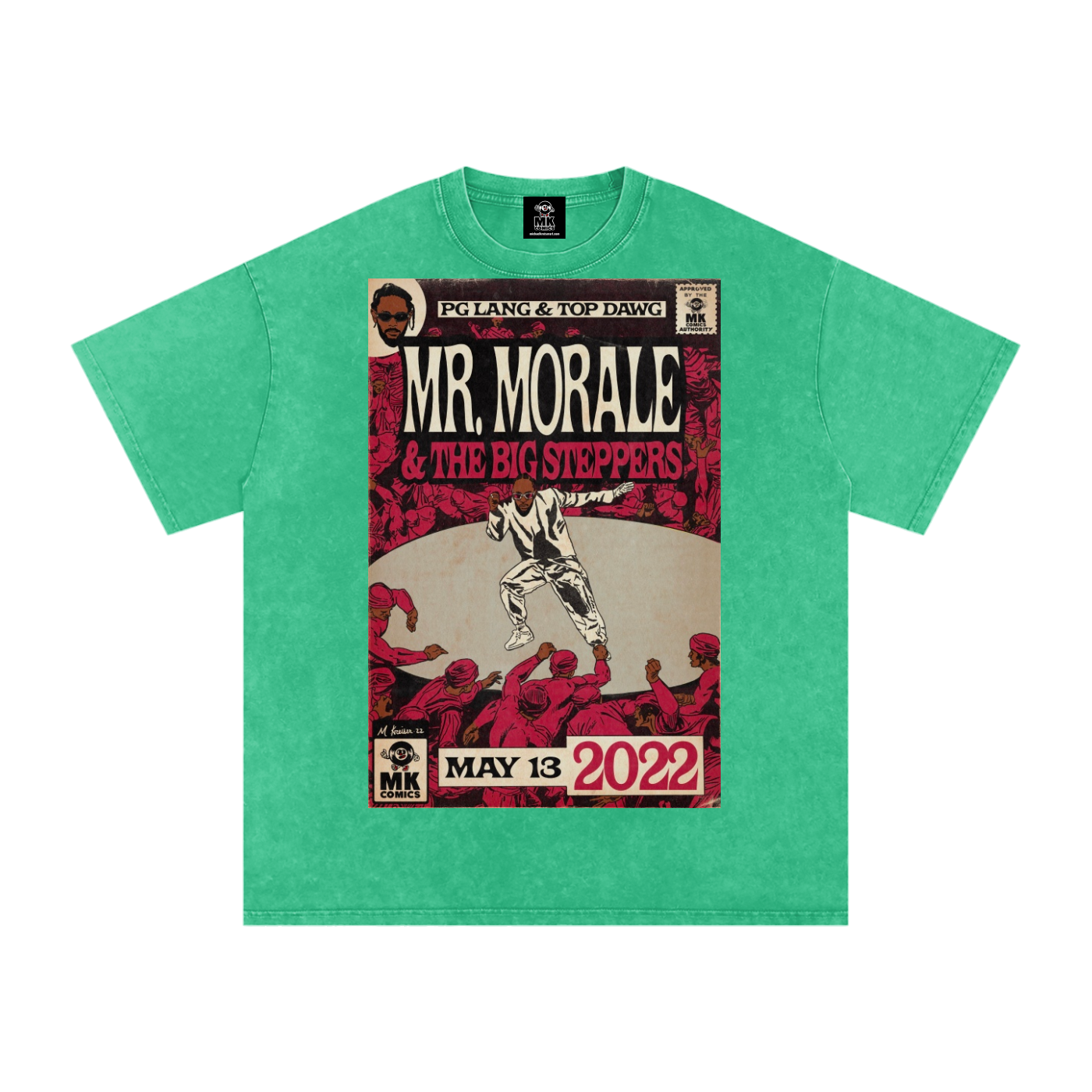 Mr. Morale & the Big Steppers - Snow Washed Oversized Cotton T-Shirt
