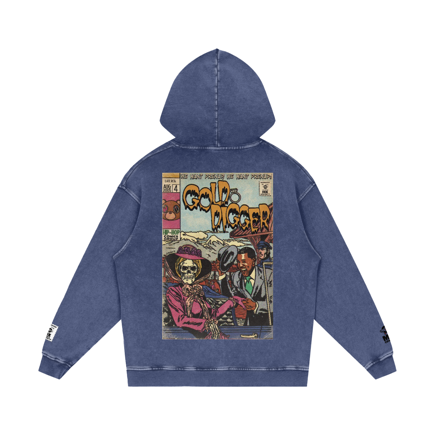 Gold Digger - Snow Washed Loose Cotton Hoodie