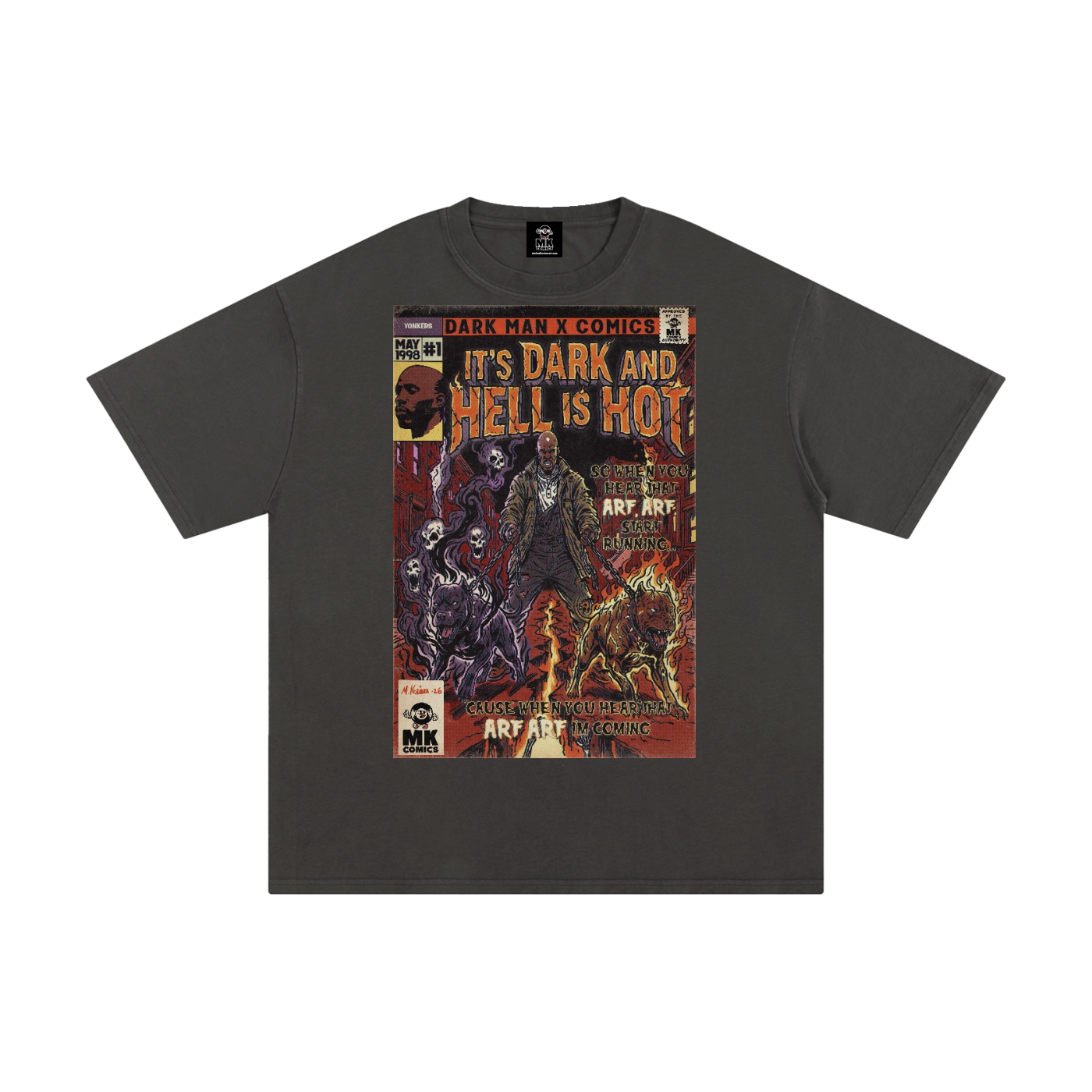 It's Dark & Hell is Hot - Unisex Pure Cotton T-Shirt