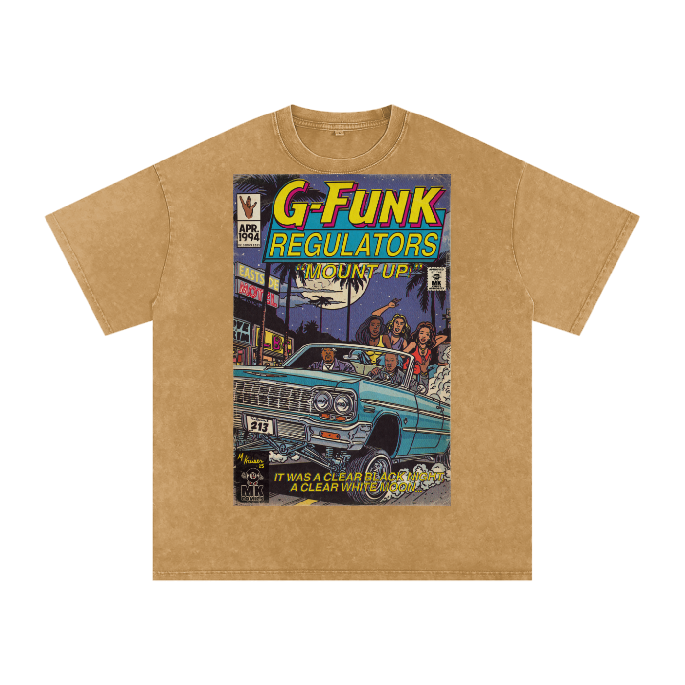 Regulate - Snow Washed Oversized Cotton T-Shirt