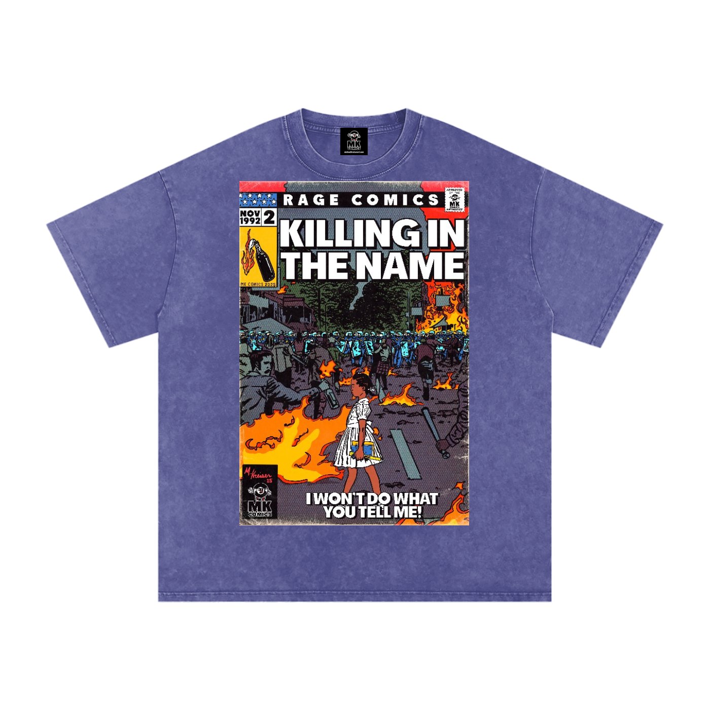 Killing in the Name - Snow Washed Oversized Cotton T-Shirt