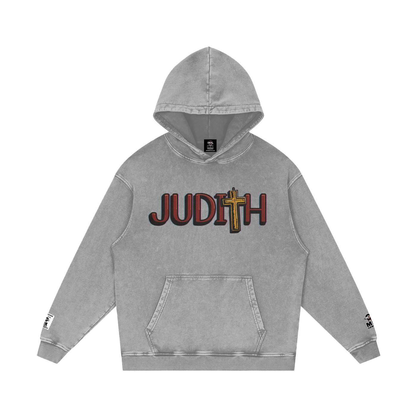 Judith - Snow Washed Loose Cotton Hoodie