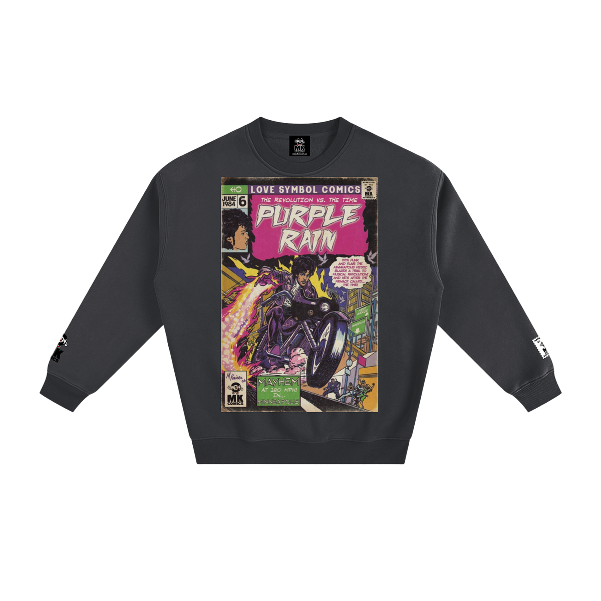 Purple Rain - Fleeced Sweatshirt