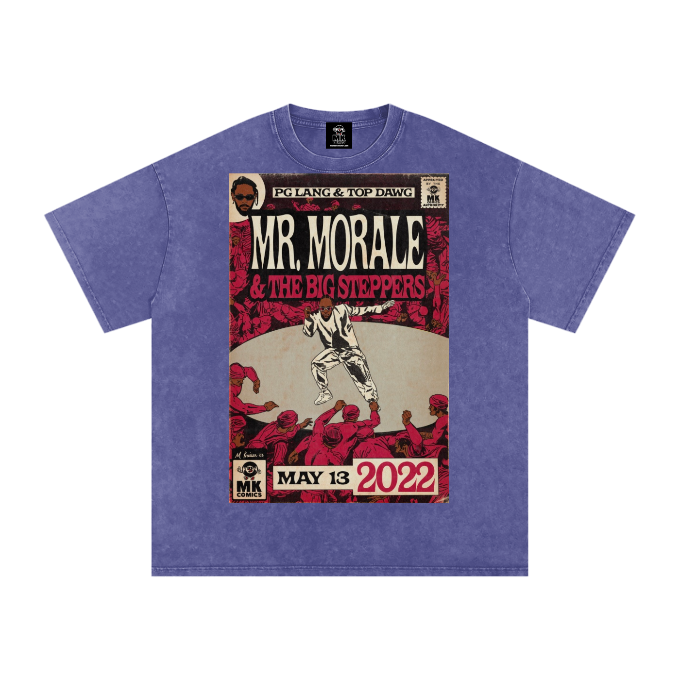 Mr. Morale & the Big Steppers - Snow Washed Oversized Cotton T-Shirt
