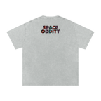 Space Oddity - Snow Washed Oversized Cotton T-Shirt