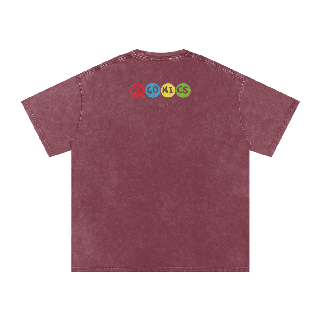 Twisted - Snow Washed Oversized Cotton T-Shirt