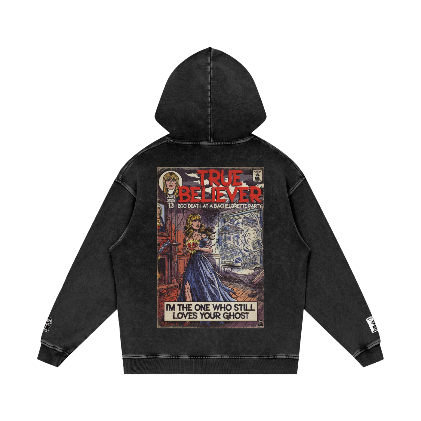 True Believer - Snow Washed Loose Cotton Hoodie