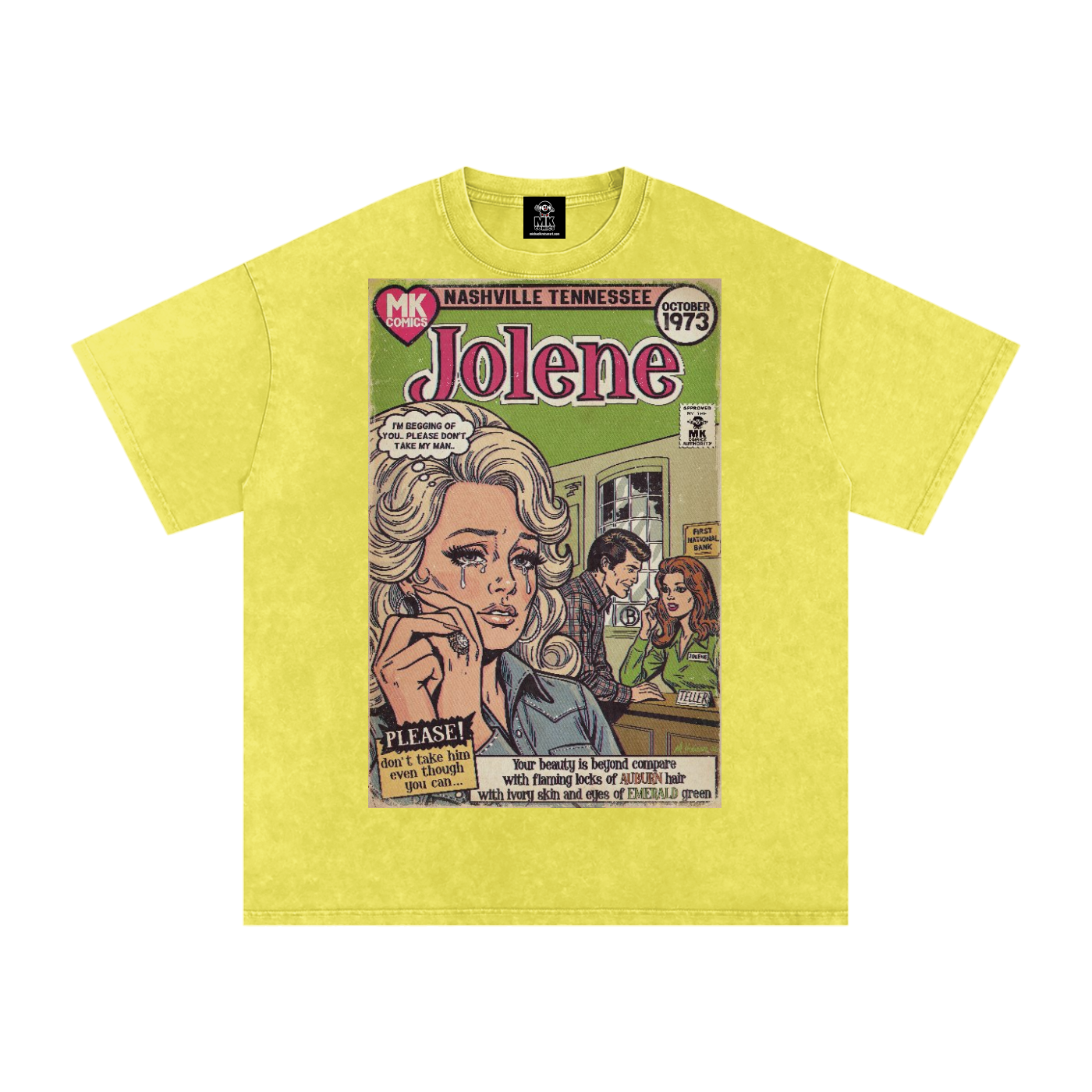 Jolene - Snow Washed Oversized Cotton T-Shirt
