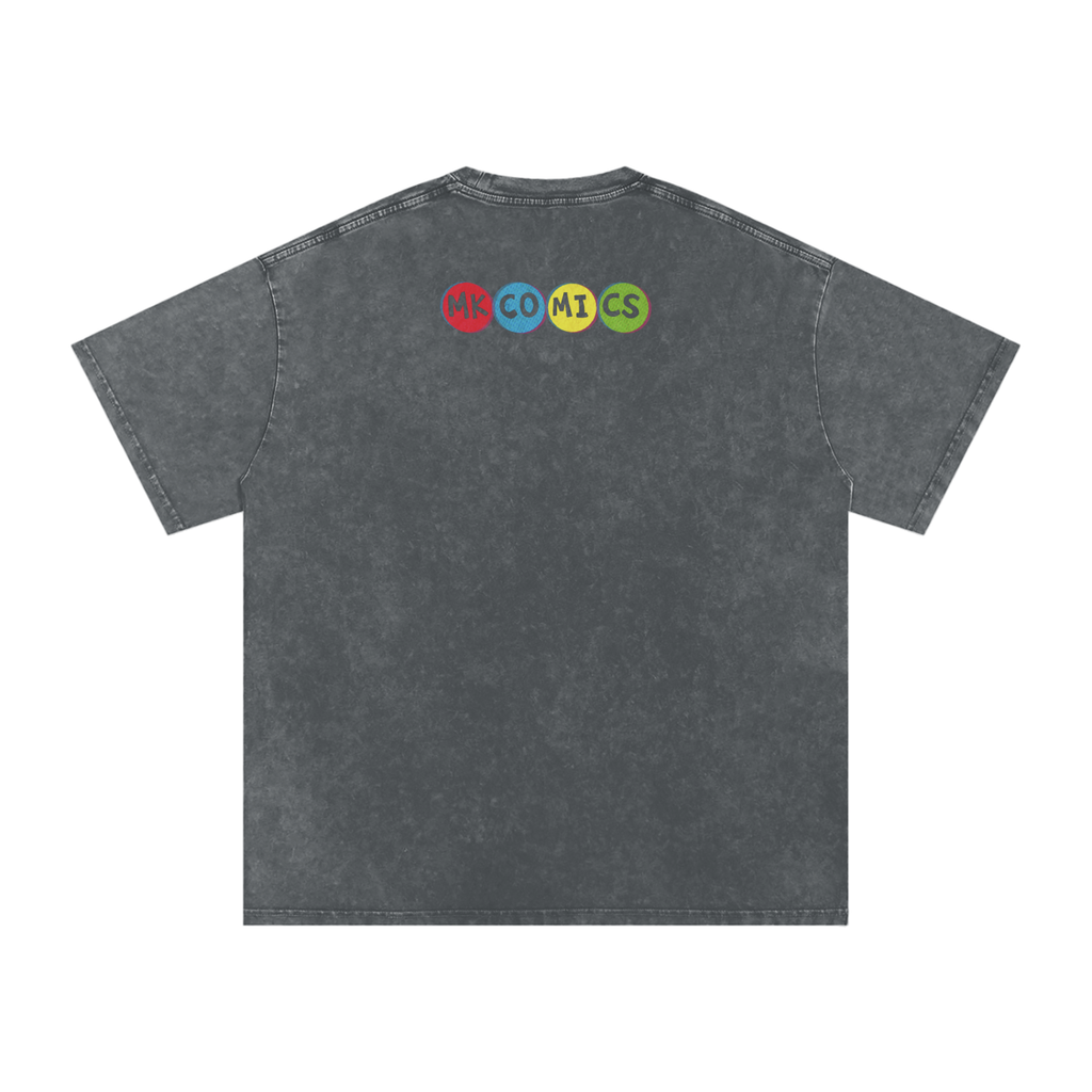 Twisted - Snow Washed Oversized Cotton T-Shirt
