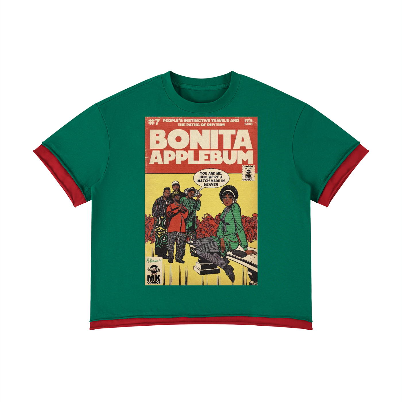 Bonita Applebum - Unisex Boxy Color Block T-Shirt