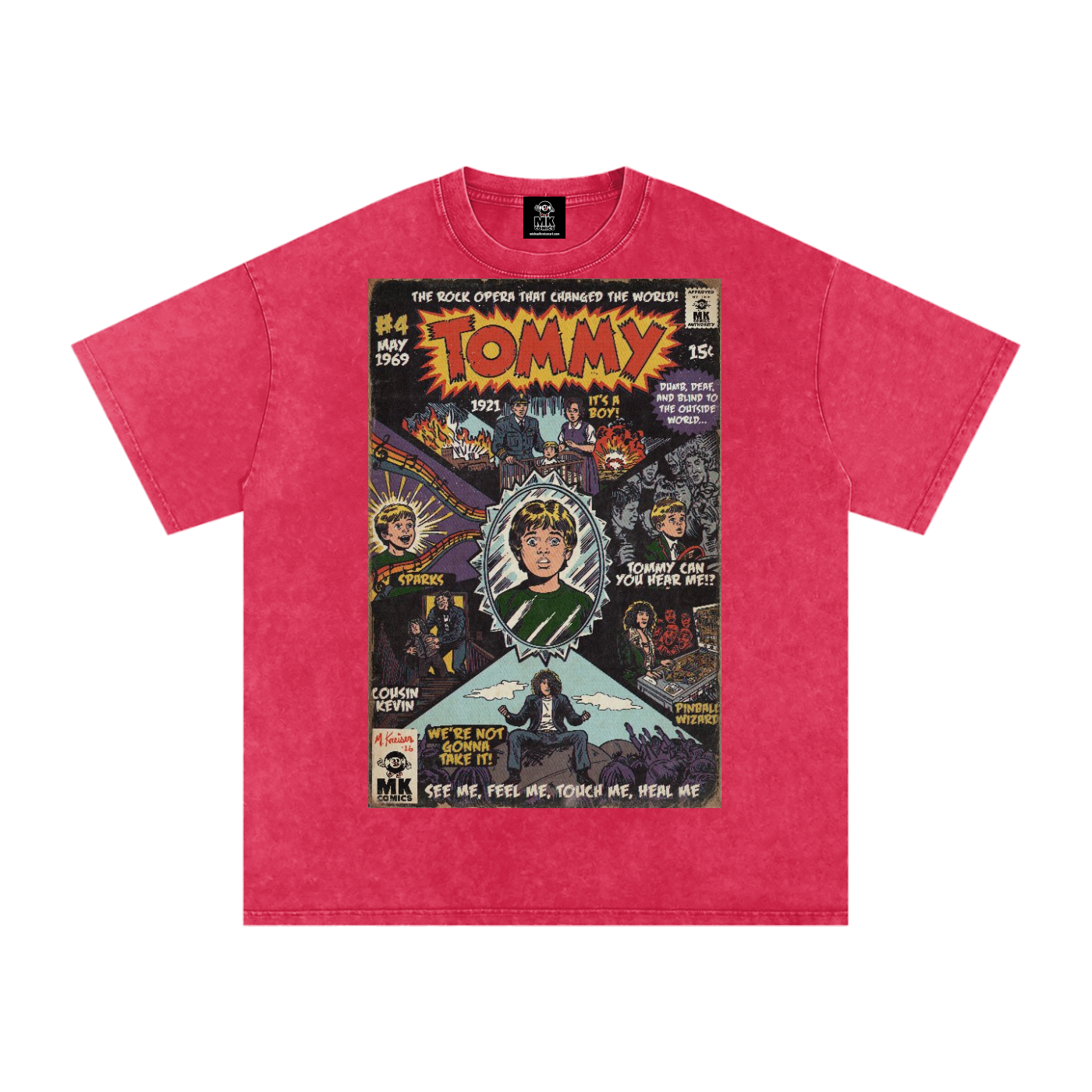 Tommy - Snow Washed Oversized Cotton T-Shirt