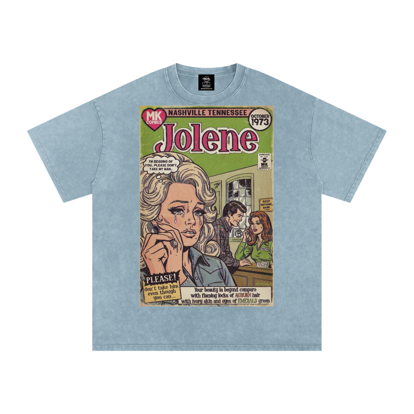 Jolene - Snow Washed Oversized Cotton T-Shirt