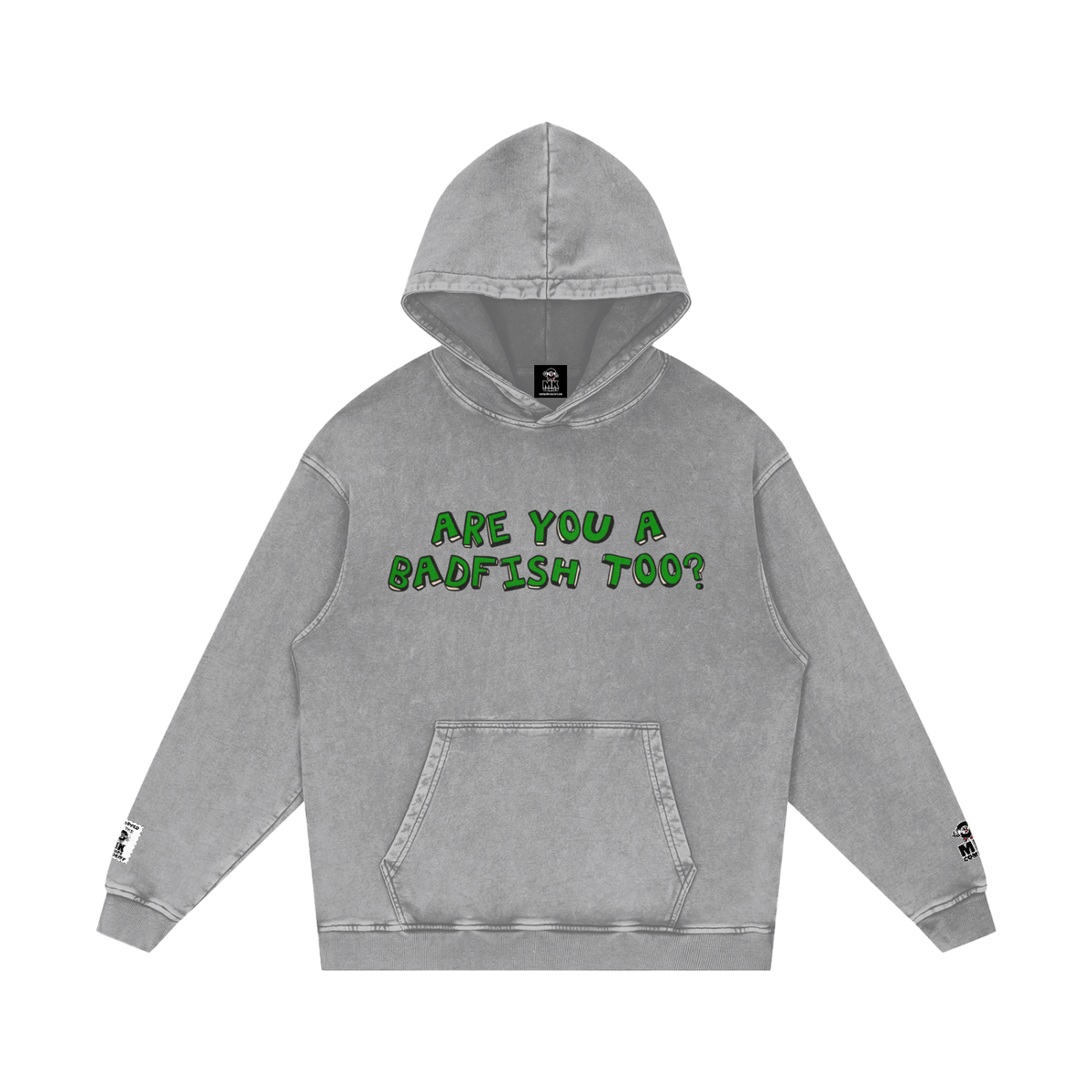 Badfish - Snow Washed Loose Cotton Hoodie
