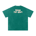 Things Fall Apart - Snow Washed Oversized Cotton T-Shirt