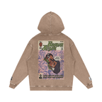 Brown Sugar - Snow Washed Loose Cotton Hoodie