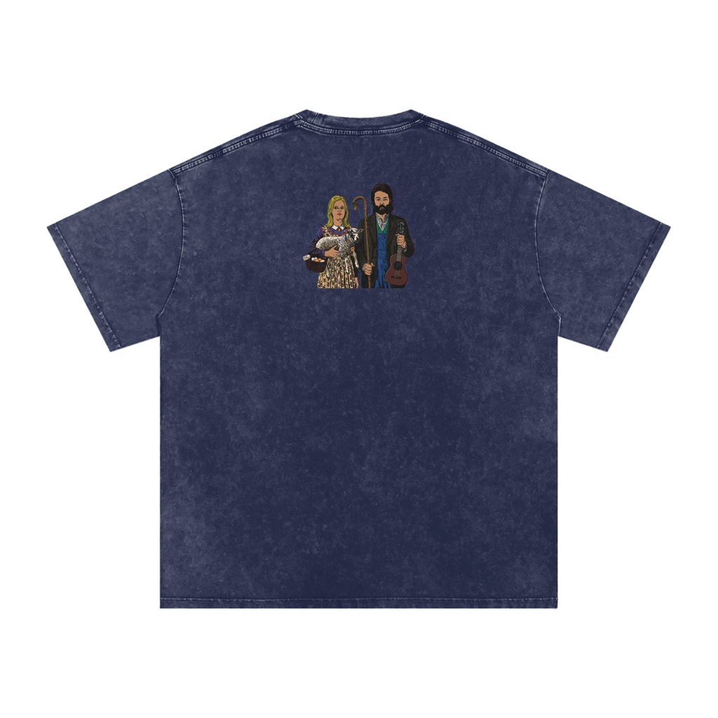 Ram - Snow Washed Oversized Cotton T-Shirt