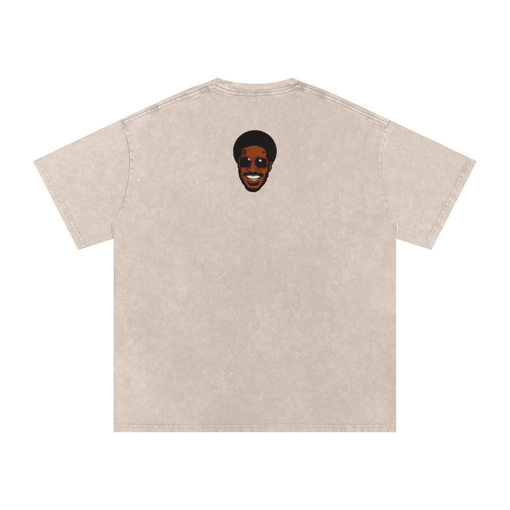 Songs in the Key of Life - Snow Washed Oversized Cotton T-Shirt