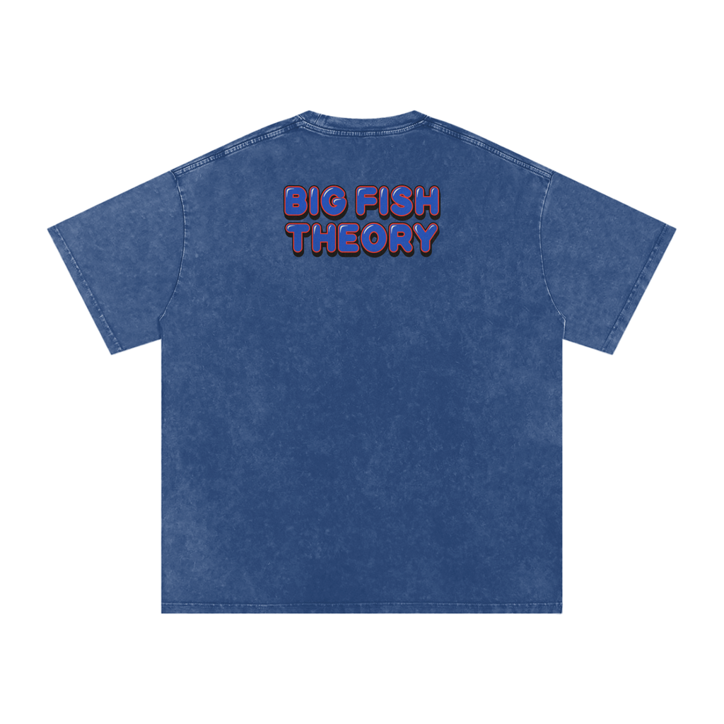 Big Fish Theory - Snow Washed Oversized Cotton T-Shirt