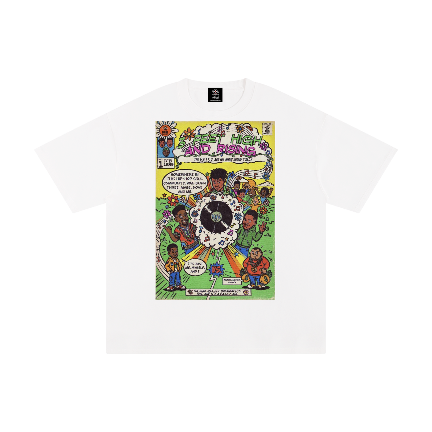 3 Feet High & Rising - Unisex Pure Cotton T-Shirt
