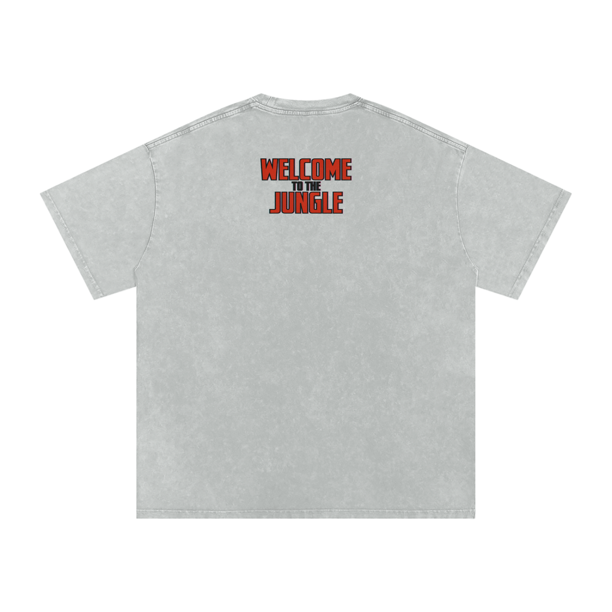 Welcome to the Jungle - Snow Washed Oversized Cotton T-Shirt
